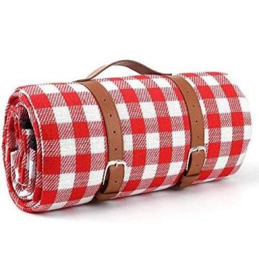 Imagem de Cobertores de piquenique duráveis ​​à prova d'água para ambientes externos familiares, tapete de praia dobrável à prova de areia para crianças, parque infantil, acampamento, caminhadas, grama, viagem