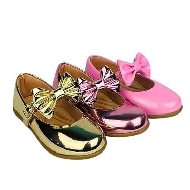 Imagem de Kit Com 3 Pares Sapatilha Infantil Menina feminina do 20 ao 34 Direto Da Fabrica Super Confortavél SPT505 (Dourado, Rosê Espelhado e Rosa Bale, br_footwear_size_system, toddler, numeric, numeric_20)