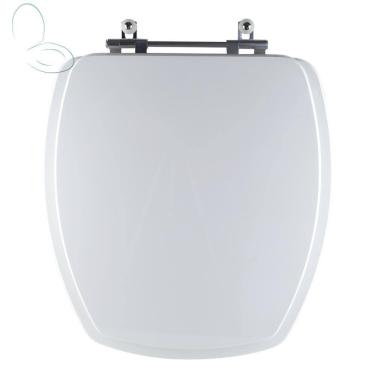 Imagem de Assento Sanitário Tampa de Vaso Branco Resina Poliester Thema para bacia Incepa
