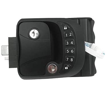 Imagem de Fechadura RV, Maçaneta De Fechadura De Porta De Entrada Sem Chave, Com Trava, Controle Remoto De 20m, Liga De Zinco Keyless RV Door Backlit Keypad & Fob, Travel Trailer Camper, Liga De Zinco