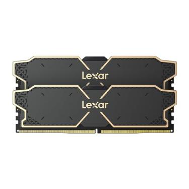 Imagem de Lexar Memória de desktop THOR OC DDR5 de 32 GB (2 x 16 GB) 6000MT/s CL32 1,35 V com dissipador de calor, AMD Expo e Intel XMP 3.0, preto (LD5U16G60C32LG-RUD)
