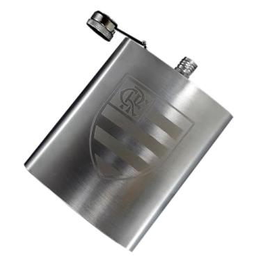 Imagem de Cantil de Uisque Cantil Portátil de Cachaça de Whisky Pitu Gin Vodka Conhaque Vinho Aperitivo Inox Personalizado 198ml 7Oz Portátil de Bolso Bebida