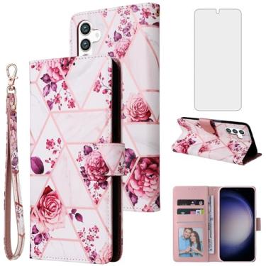 Imagem de Asuwish Compatível com Samsung Galaxy S24 Plus S24+ 5G capa carteira de vidro temperado protetor de tela de couro flip suporte suporte acessórios celulares capas de telefone para S24plus 24S + S 24