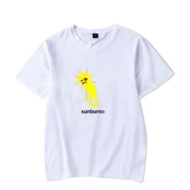 Imagem de bwpilczc Camiseta Dominic Fike Prone to Sunburn logotipo de verão feminina masculina 2024 nova camiseta de manga curta, Estilo 3, 4G