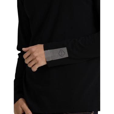 Imagem de Blusa Replay Masculina Manga Longa Losango Negativo Preta-Masculino
