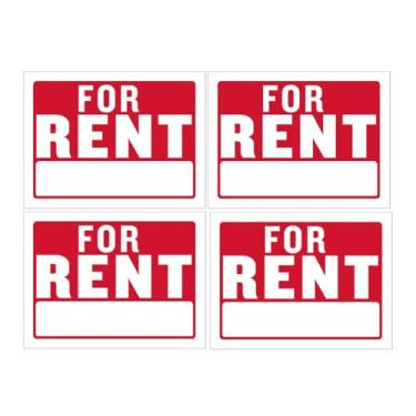 Imagem de Placa de sinalização para alugar tamanho 23 x 30 cm - 4 peças