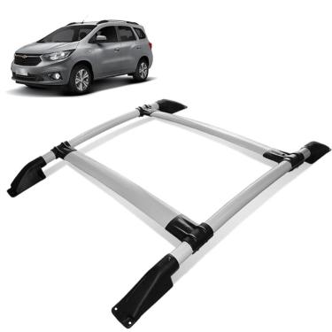 Imagem de Rack De Teto Bagageiro Spin 2013 a 2023 Tubolar Prata