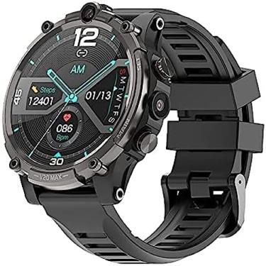 Imagem de Relógio inteligente 4G, smartwatch com slot para cartão SIM, chamada telefônica GPS WIFI para homens, armazenamento 4G + 128G, tela de toque completa de 1,6 polegadas, smartwatch Bluetooth c