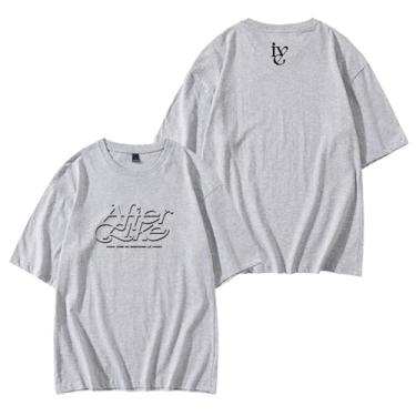 Imagem de Camiseta Album After Like Merch Merchandise for Fans Star Style Camiseta Contton gola redonda manga curta, Cinza, G