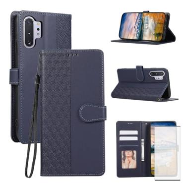 Imagem de Asuwish Capa de celular para Samsung Galaxy Note 10 Plus Note10+ 5G capa carteira com protetor de tela de vidro temperado e alça de pulso flip porta-cartão de crédito Note10 + Notas 10+ Ten Not S10