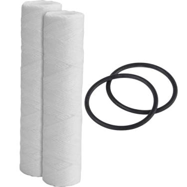 Imagem de F4Y – Cartuchos de filtro de água de corda compatíveis com modelos FXWSC, GXWH04F, GXWH20S – Remove mau gosto e odor – Cartucho de filtro de substituição para toda a casa – 25,4 cm x 6,3 cm (pacote