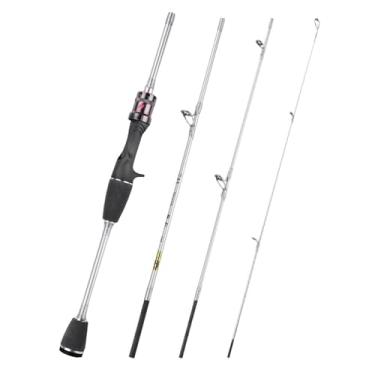 Imagem de Vara de pesca para viagens, vara de fundição de isca - Vara de pesca portátil de fibra de carbono - Varas de peixe leves para viagens ao ar livre, suprimentos de pesca para pai, marido, pai, homens