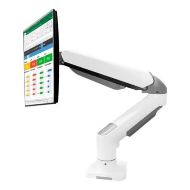 Imagem de Suporte Para Monitor Braço Articulado Ajustável Mesa Pc Tv A Gás 17 a 30" Ajuste de Altura Organizador De Cabo