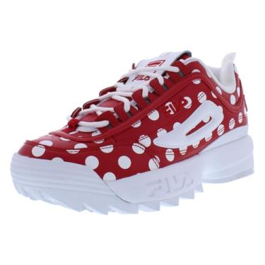 Imagem de Fila Tênis feminino Disruptor II Polka, Vermelho/branco/branco, 35