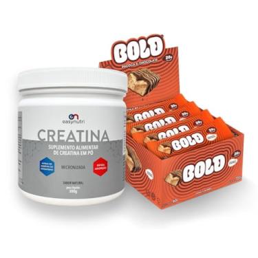 Imagem de Combo Display Barra de Proteína BOLD Snacks (12 unidades) + Creatina 300g (720g, Paçoca e Chocolate)
