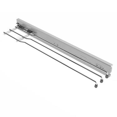 Imagem de Porta Pano de Prato Triplo Aramado Aço Inox Suporte Toalha de Louça Piva com Fixação Lateral