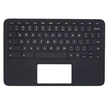 Imagem de Jxjslp Substituição para HP Chromebook 11 G9 EE (Intel) capa superior com apoio de palma com conjunto de teclado dos EUA M47382-001 (não para 11MK G9 EE) preto