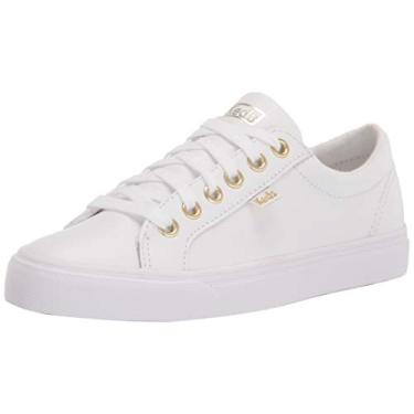 Imagem de Keds Tênis feminino de couro Jump Kick, Ouro branco, 39