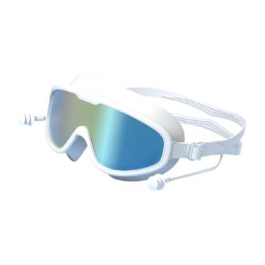 Imagem de Generic Óculos de natação com plugue de ouvido, óculos de natação, sem vazamento, óculos de natação para piscina de mergulho, praia ao ar livre, estilo F