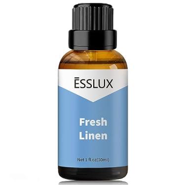 Imagem de Óleo de fragrância de linho fresco - Óleos essenciais de aromaterapia ESSLUX para difusor, massagem, sabonete, perfume, fragrância doméstica, 30 ml