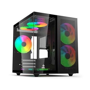 Imagem de GABINETE GAMER MIZU - EG820 - PRETO - VIDRO TEMPERADO - 3 FANS INCLUSOS - EVOLUT