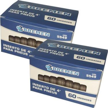 Imagem de Kit com 2 Caixas - Refil para Pneu Remendo Macarrão 60 Unid. - Bremen 