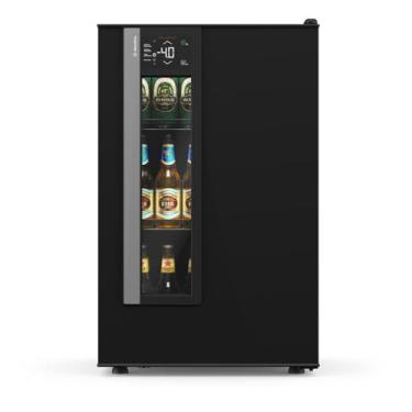 Imagem de Cervejeira Vertical Metalfrio Beer Maxx One Inverter 114 Litros Glass Viewer Preto Vn12tp 220v