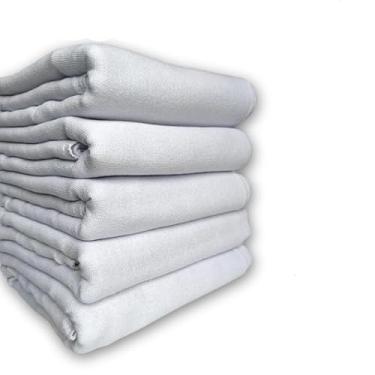 Imagem de Kit 15 Panos De Chão Alvejado Branco Saco Duplo Para Limpeza Em Geral 45x65