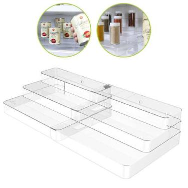 Imagem de Organizador Extensível Multinível Expositor Display Escada Transparent