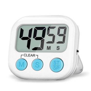 Imagem de Timer Alarme Sonoro Digital Cronometro Cozinha Temporizador C/Imã  - D