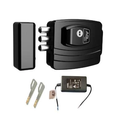 Imagem de Fechadura eletronica agl ultra preta - 42mm ch. e-code f.esp. - unidad