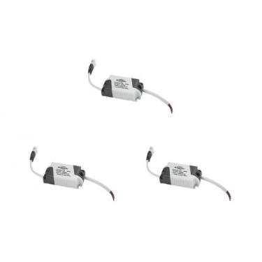 Imagem de Kit C/3 - Driver Reator Fonte P/Painel Led Blumenau 12W, Bivolt