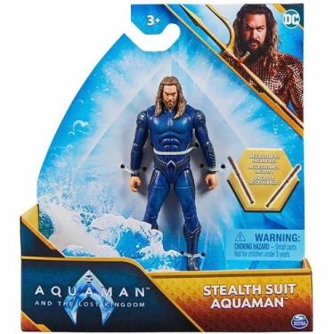 Imagem de Boneco Aquaman Traje Furtivo 10CM com Acessorios Filme Aquaman 2 DC SU