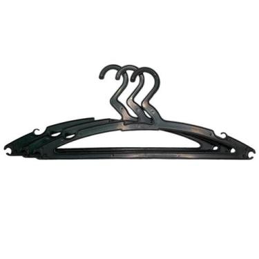 Imagem de Kit 3 Cabides Plastico Slim Eco Flow Multiuso Resistente  - Rainha