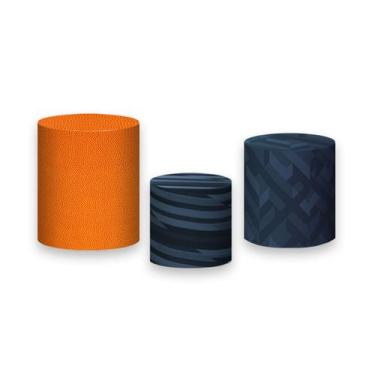 Imagem de Trio de Capas de Cilindro - Estampa Bola De Basquete Realista 005 - Vi