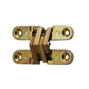 Imagem de Dobradiça Invisível 60mm Oculta Bicromatizada Liga de Zinco - Rayco