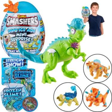 Imagem de Smashers Dino Surpresa Ovo Gelo Ice Brinquedo Zuru - Fun, Colorido