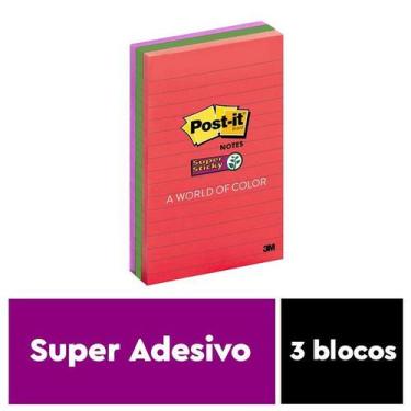 Imagem de POST-IT Diversao 101MM X 152MM 3 Blocos de 90 Folhas 3M