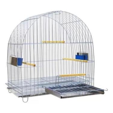 Imagem de Gaiola Arco Duplex Luxo Calopsita Papagaio Zincada - Vapet Vupet    