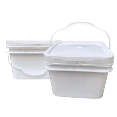 Imagem de Balde Retangular 10L Para Requeijão 2 Pçs - Nastripack