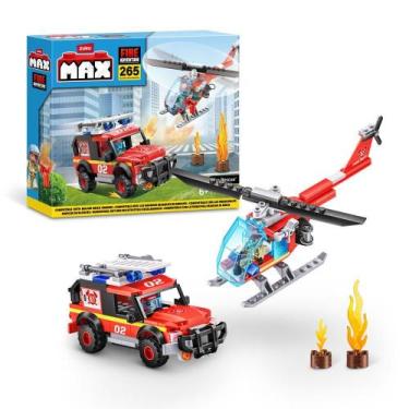 Imagem de Blocos De Montar Max City Fire Rescue 265 Peças - Candide