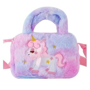 Imagem de Bolsa Bolsinha Infantil Unicórnio Pochete Cintura Mochila - American
