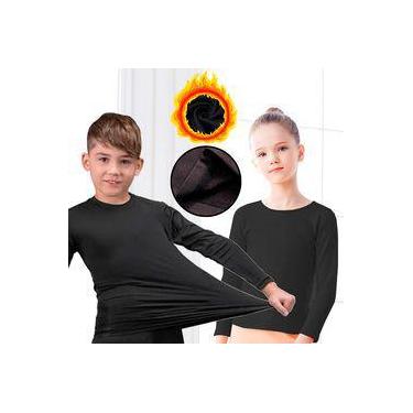 Imagem de Blusa de Frio Segunda Pele Térmica Adulto Infantil Unissex Inverno - H