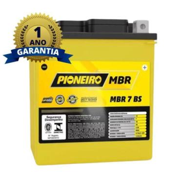 Imagem de Bateria Pioneiro Mbr 7 Bs 12v 7ah Xtz 250 Lander, MBR 7 BS