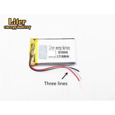 Imagem de (1peca) Compativel C/ Clip 800mah 6mm X 30mm X 48mm3,7v - - KMIG