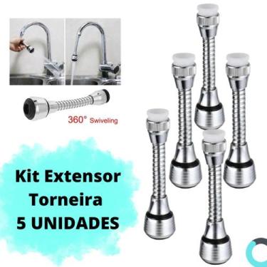 Imagem de Bico Prolongador Torneira Chuveirinho Arejador Kit 5 Unid - LIP