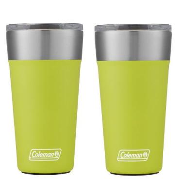 Imagem de Kit com 2 Copos Térmicos com Tampa 600ml Light Green Coleman, Único