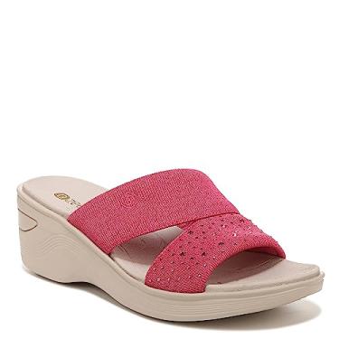 Imagem de BZees Sandália feminina Dynasty Bright Wedge, Malha Paradise Pink Sparkle, 7 Wide