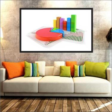 Imagem de Quadro Decorativo Escritórios Contabilidade Economia Com Moldura TT11 