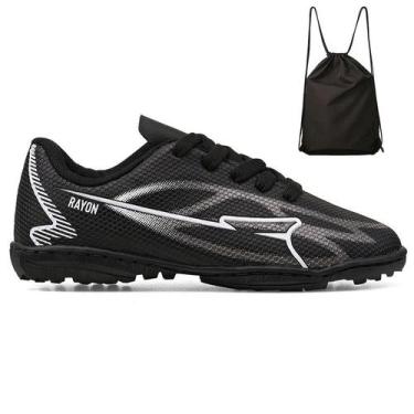 Imagem de Kit Chuteira Infantil Futebol Campo Society Meninos + Mochila - Rayon 